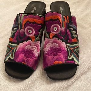 Jeffrey Campbell embroidered heels